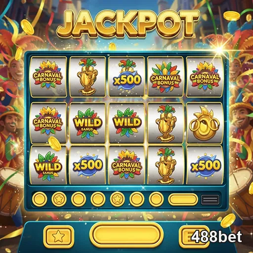Imagem de slot game com símbolos de jackpot, giros grátis e tema vibrante